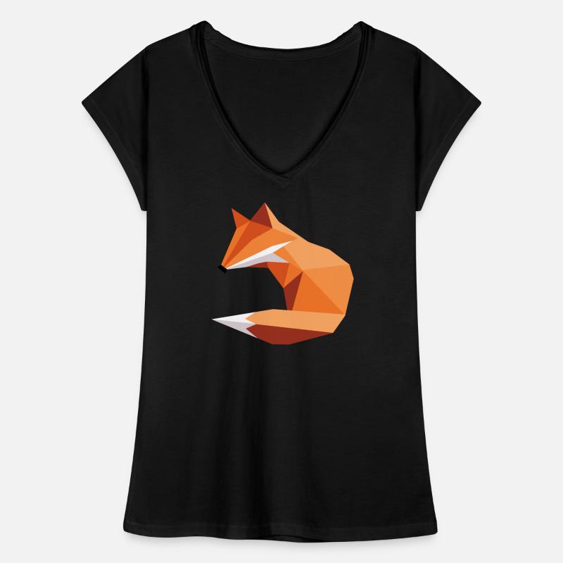 fuchs ORGAMI style Frauen Vintage T-Shirt