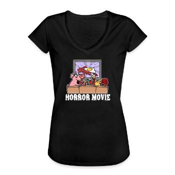 Movies Cineaste Movies Movies Cinema Night Statement - Women's Vintage T-Shirt - black - Front - Danielle (179cm)