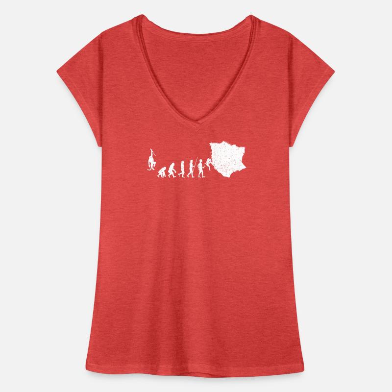 Evolution zur Abenteuer-Silhouette Frauen Vintage T-Shirt