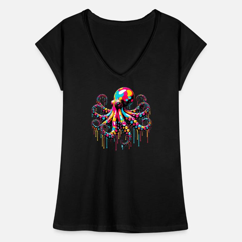 Krake Frauen Vintage T-Shirt