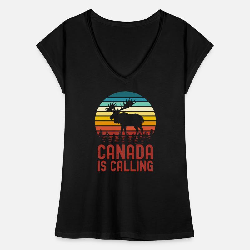 Kanada Elch Frauen Vintage T-Shirt