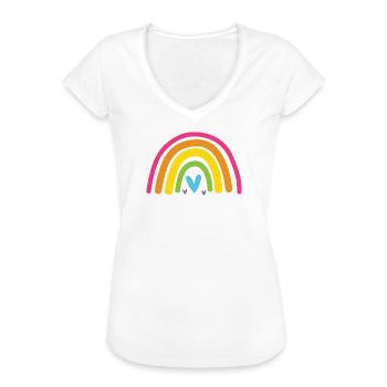 Mois de la fierté LGBT - Soyons fiers, faisons-nous entendre - T-shirt vintage Femme - noir - Devant - Danielle (179cm)