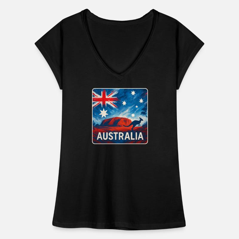 Australien Outback Design Frauen Vintage T-Shirt