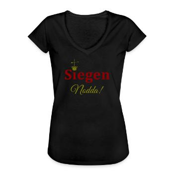 Krönchen Stadt Siegen / Nodda - Frauen Vintage T-Shirt - Schwarz - Vorne - Danielle (179cm)