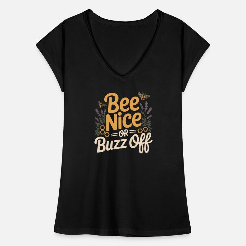 Bee Beekeeper Bee Nice Or Buzz Off Beekeeper Women's Vintage T-Shirt
