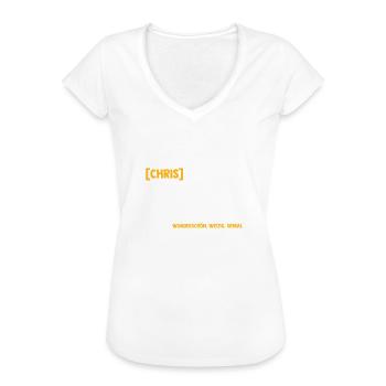 Chris Christian Christoph Christopher - T-shirt vintage Femme - noir - Devant - Danielle (179cm)