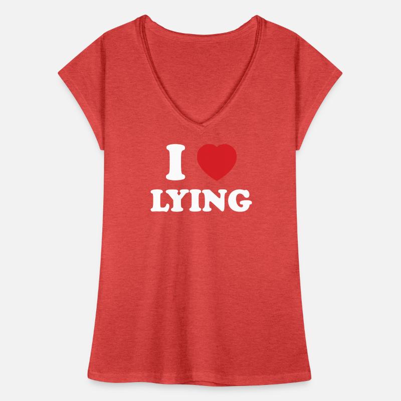 Expression de Liberation, I Love Lying T-shirt vintage Femme