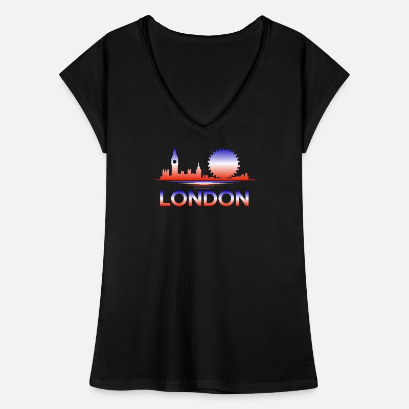 London Skyline Gradient Women's Vintage T-Shirt