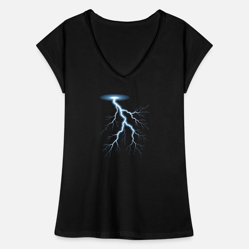 Lightning Lightning Thunderstorm Current Storm Women's Vintage T-Shirt