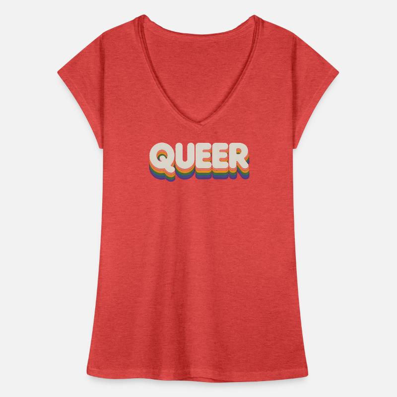 Queer - Cool Pride Logo T-shirt vintage Femme