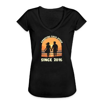Wir nerven uns gegenseitig seit dem Jubiläum 2016 - Frauen Vintage T-Shirt - Schwarz - Vorne