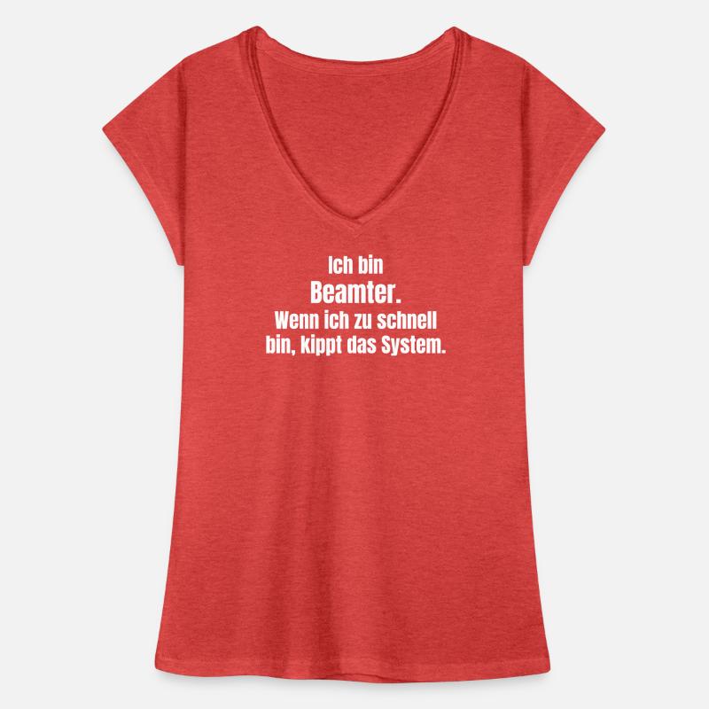 Fonctionnaire vs système trop rapide T-shirt vintage Femme