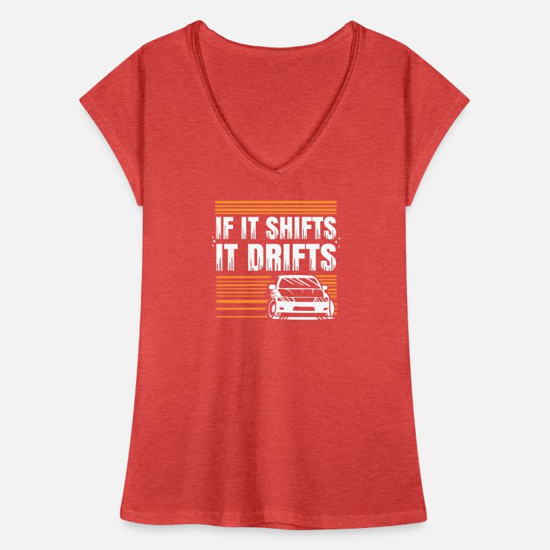 Si ça bouge, ça dérape, devis de dérapage de voiture, devis de conception T-shirt vintage Femme