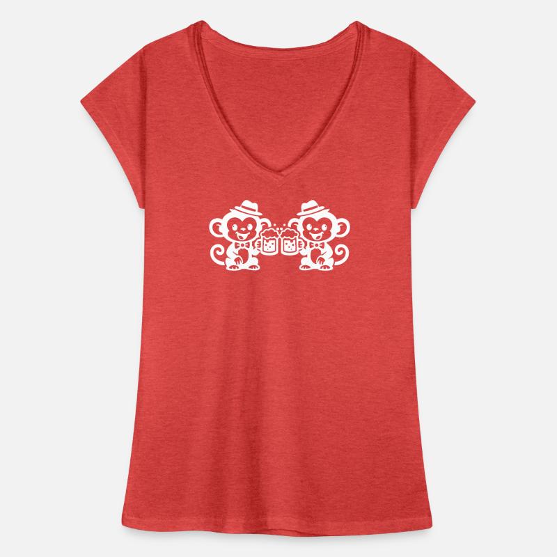 Affe Bier Team Frauen Vintage T-Shirt