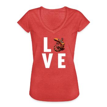 Fire Salamander Salamander - Women's Vintage T-Shirt - heather red - Front - Danielle (179cm)