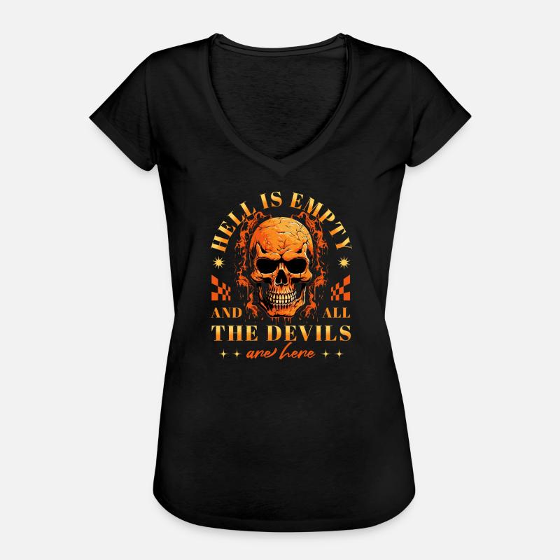 Ironie Hell Is Empty And All The Devils Are Here - Women's Vintage T-Shirt - black