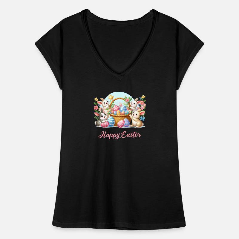 Easter Bunny Basket Spring Joy Women's Vintage T-Shirt