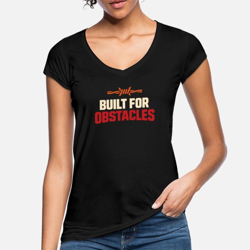 Parcours d’obstacles Course d’obstacles OCR T-shirt vintage Femme