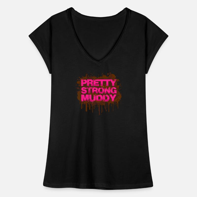 Course boueuse assez solide Schlammlauf boueuse T-shirt vintage Femme