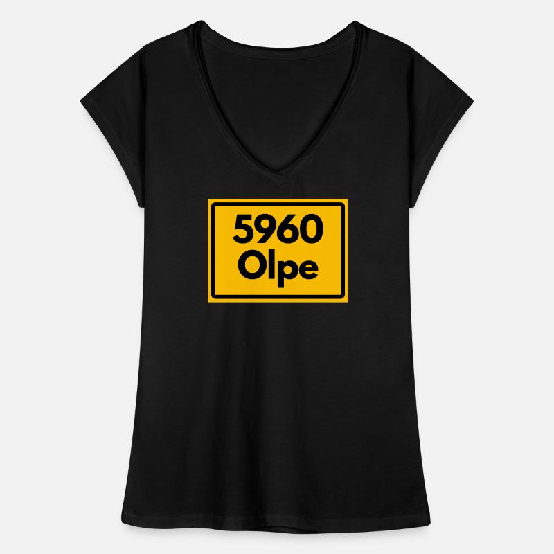 ALTE POSTLEITZAHL PLZ RETRO 5960 OLPE Frauen Vintage T-Shirt