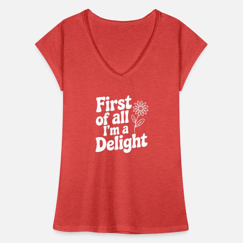 Zunächst einmal bin ich eine Freude Frauen Vintage T-Shirt