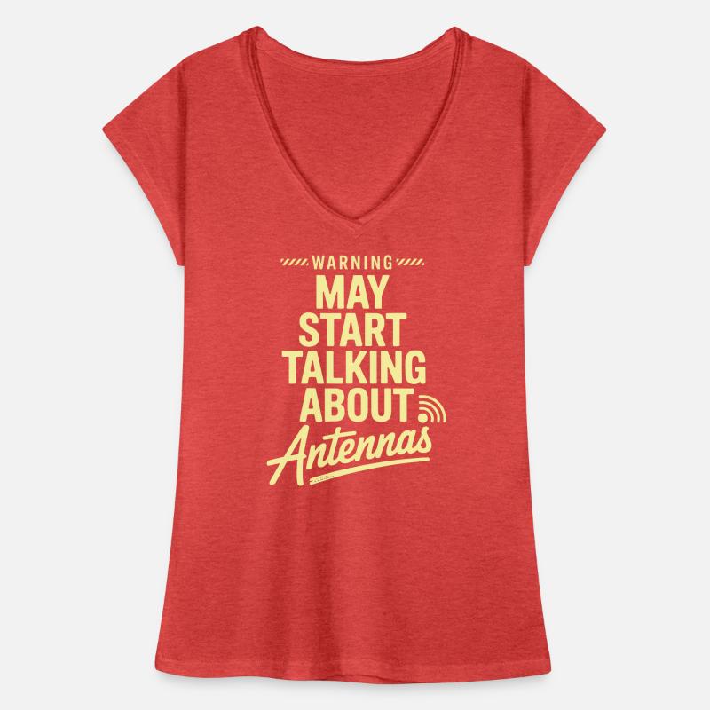 Affiche de discussion sur l’antenne de la satire rétro tech T-shirt vintage Femme