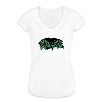 Trance - Graffiti - Women's Vintage T-Shirt - black - Front - Danielle (179cm)