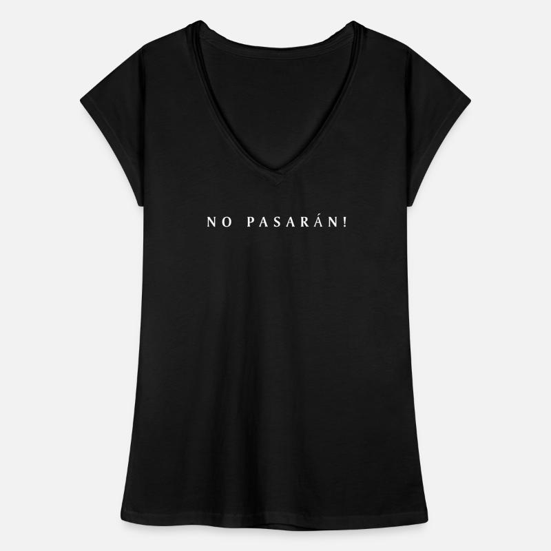 Antifasciste No Pasaran T-shirt vintage Femme