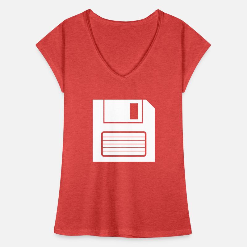Floppy disk storage symbol Women's Vintage T-Shirt