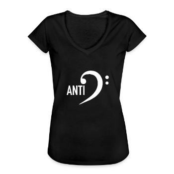 Antifa / Féminisme magique - T-shirt vintage Femme - noir - Devant - Danielle (179cm)