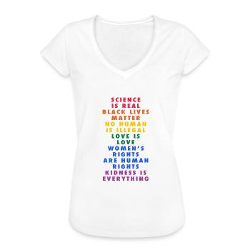 Gay Pride - Women's Vintage T-Shirt - black - Front - Danielle (179cm)
