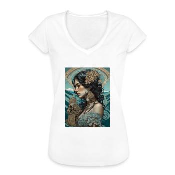 Ghotic Class - Women's Vintage T-Shirt - black - Front - Danielle (179cm)
