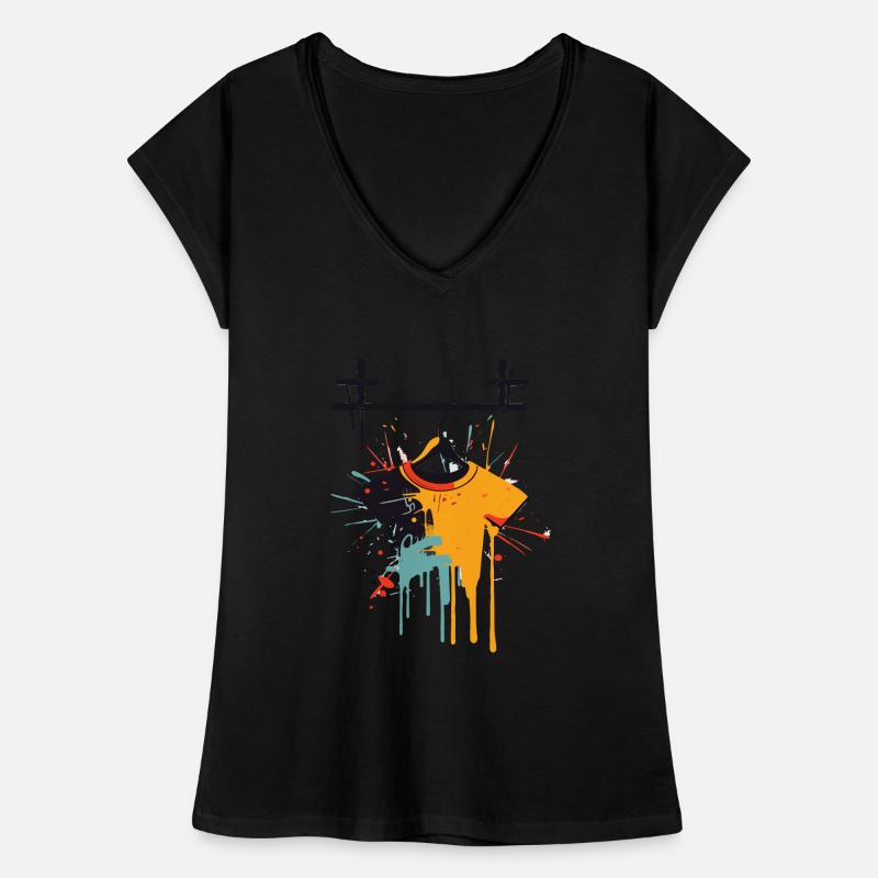 Graffiti Hemd Frauen Vintage T-Shirt