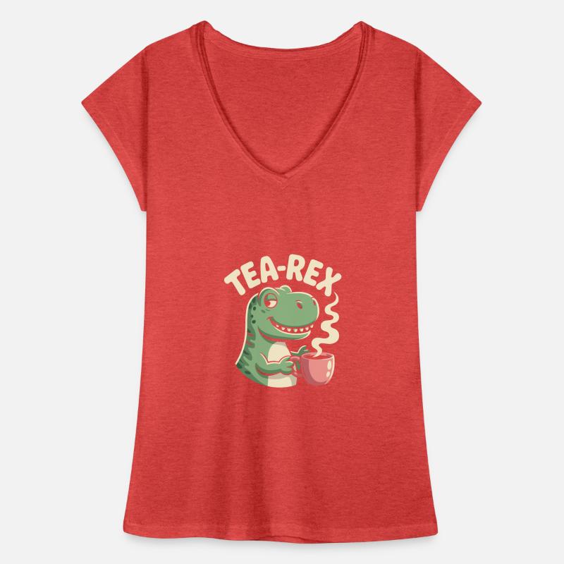 Lustiges Tee Design mit Tea rex Frauen Vintage T-Shirt