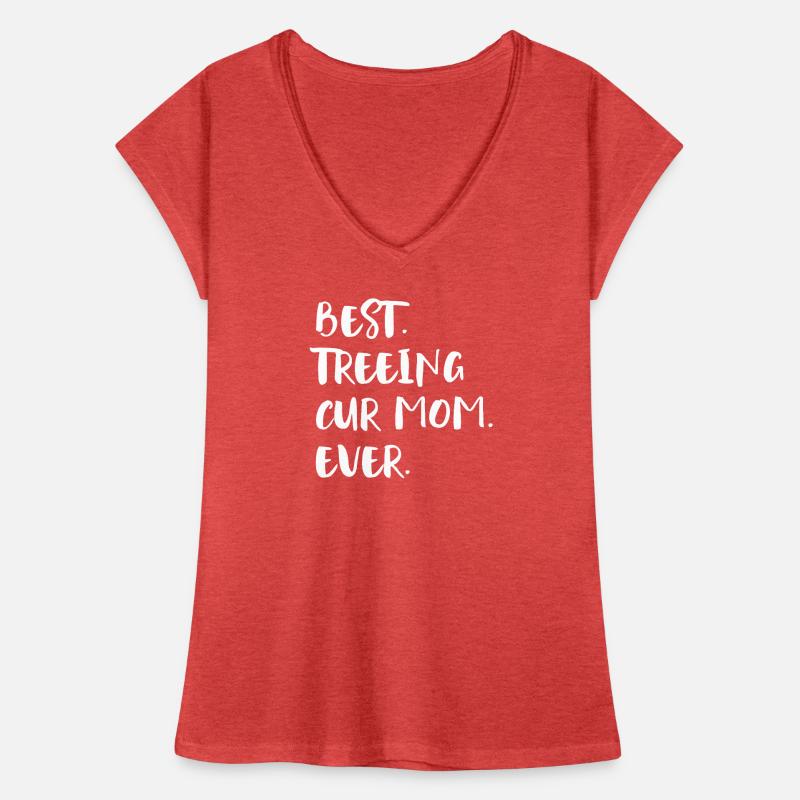 Treeing Cur Mom Frauen Vintage T-Shirt