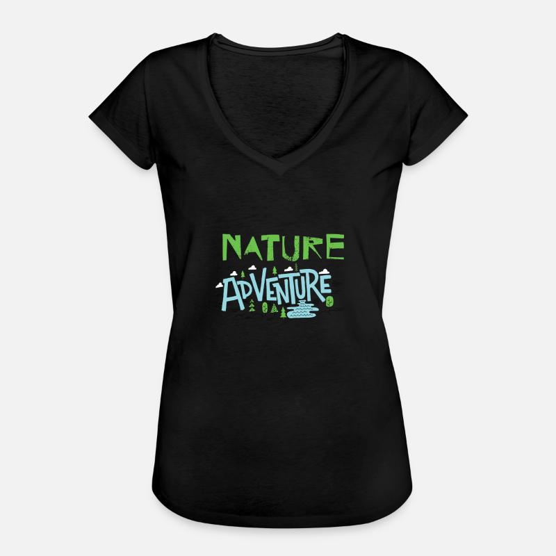 Nature Adventure - Women's Vintage T-Shirt - black