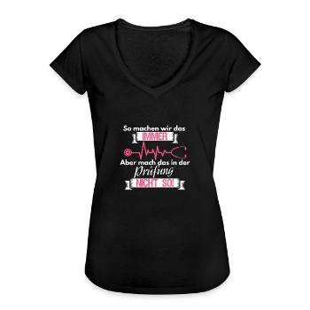 Krankenschwester Pfleger Spruch Prüfung Geschenk - Frauen Vintage T-Shirt - Schwarz - Vorne