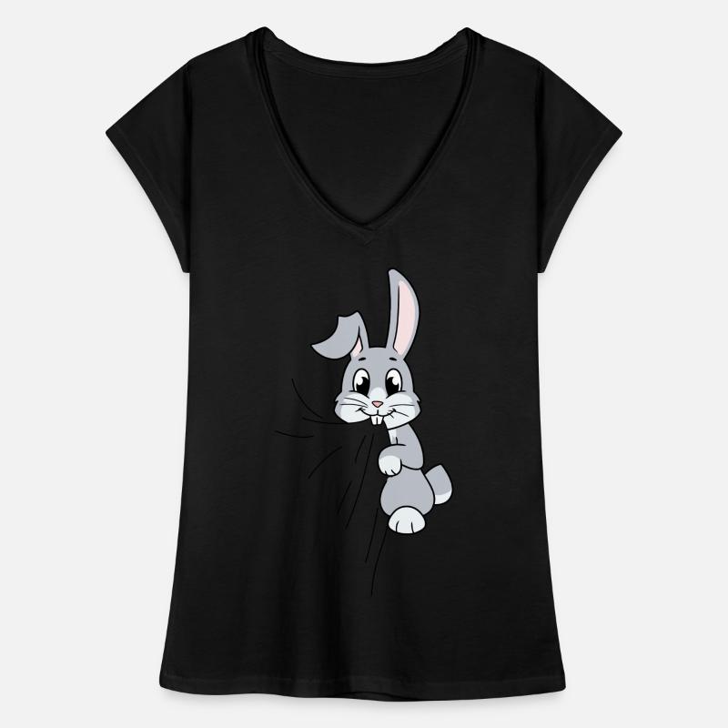 Rabbit eats fabric Women's Vintage T-Shirt