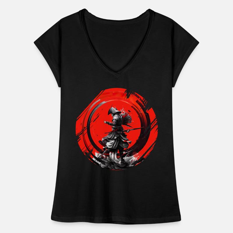 Samurai Japan Kultur Frauen Vintage T-Shirt