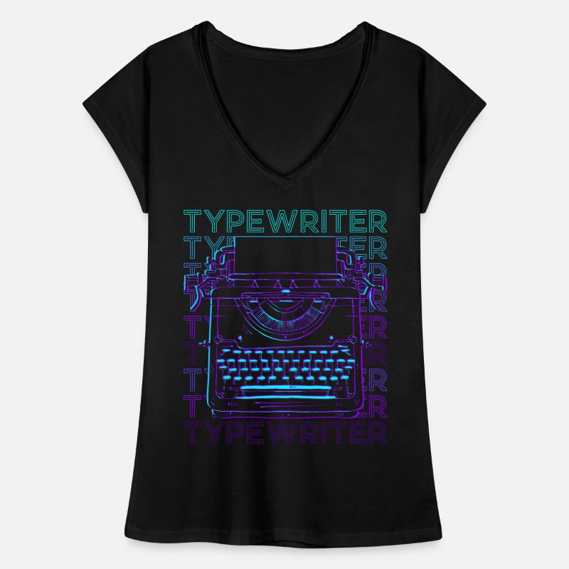 Typewriter Type Retro Women's Vintage T-Shirt
