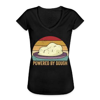 Funny bread baker - Women's Vintage T-Shirt - black - Front - Danielle (179cm)