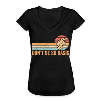 Fabricant de savon amusant - T-shirt vintage Femme - noir - Devant - Danielle (179cm)