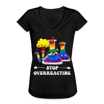 Gay Pride Regenbogenflagge Wissenschaftslehrer - Frauen Vintage T-Shirt - Schwarz - Vorne - Danielle (179cm)