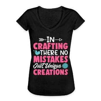 Artisan - T-shirt vintage Femme - noir - Devant - Danielle (179cm)