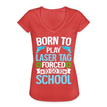 Player - Women's Vintage T-Shirt - heather red - Front - Danielle (179cm)