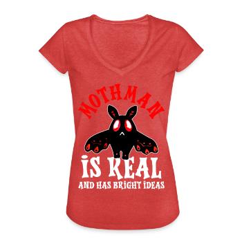 Cryptid Cryptozoology - Women's Vintage T-Shirt - heather red - Front - Danielle (179cm)