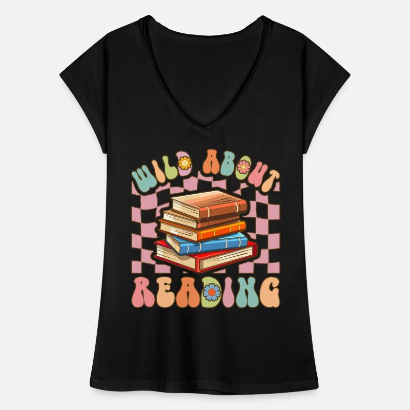 Groovy Book Reader Women's Vintage T-Shirt