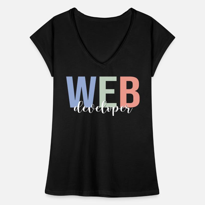 Webentwickler Kodierung Programmierer Programmieru Frauen Vintage T-Shirt