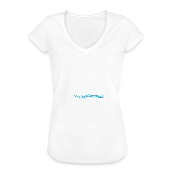 Genitiv Wasser Dativ Deutsch Grammatik Geschenk - Frauen Vintage T-Shirt - Schwarz - Vorne - Danielle (179cm)