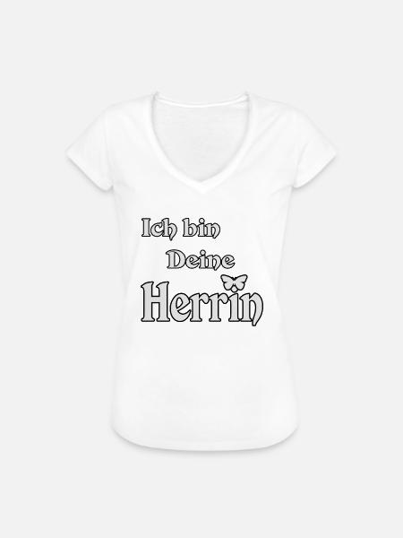 Herrin Domina - T-shirt vintage Femme - noir
